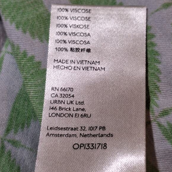 Maeve The Paz Mixed Print Button Down Shirt Women's 2X Safari Zebras Maximalist - Picture 8 of 8